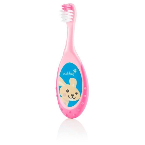 Brush-Baby FlossBrush 0-3 years (Pink/ Yellow/ Blue/ Teal) Brush-Baby FlossBrush 0-3 years (Pink/ Yellow/ Blue/ Teal)